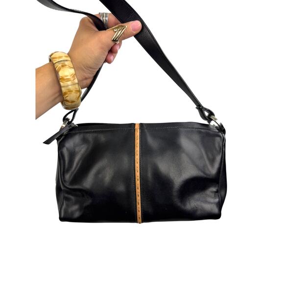 90's designer FRANCESCO BIASIA genuine leather shoulder bag - Picture 2 of 8